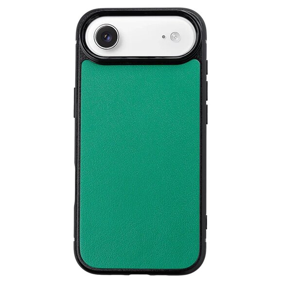 iPhone 17 Air Goatskin Leather Case – Deep Green Slim Grip Cover - Picture 1 of 3